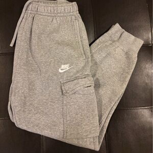 Nike Light Gray Sweatpants-Small